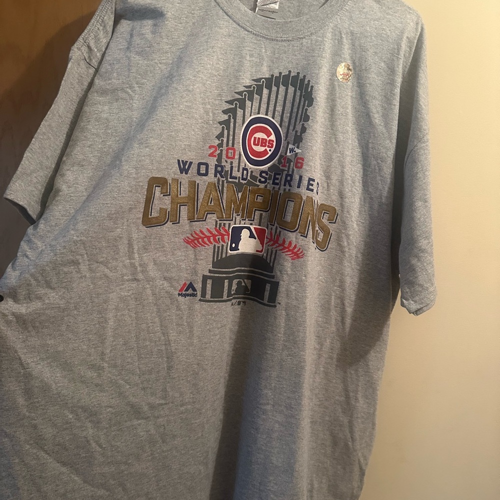 Cubs T-Shirt with Championship Graphics